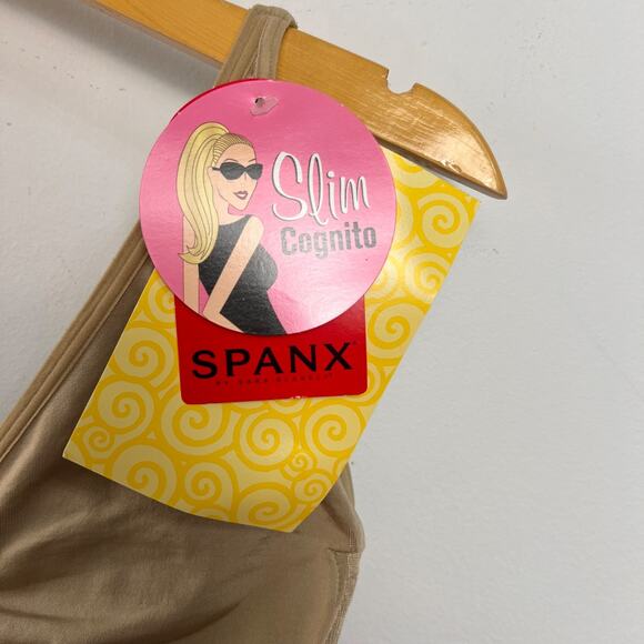 SPANX Women’s XL Slim Cognito Body Shaping Cami Underwire 210 Nude $74 NWT - Picture 3 of 6